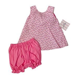 NWT James & Lottie 18M Pink Flamingo Lottie Bloomer Set